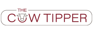 A logo reading &ldquo;THE COW TIPPER&rdquo; with a stylized bull icon forming part of the C, inside a rounded rectangle.